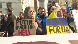 Protesters around the world rally in support of Ukraine News Clip