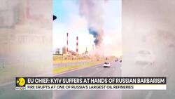 Russia-Ukraine war: Fire erupts at one of Russia's largest oil refineries News Clip