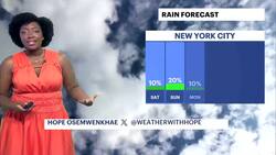 Gorgeous day in The Bronx; chance of passing shower this weekend News Clip