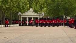 Armed forces prepare for state funeral at Wellington Barracks News Clip
