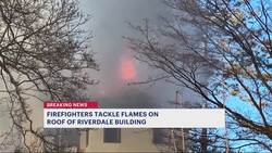FDNY battles flames shooting out of Riverdale home News Clip