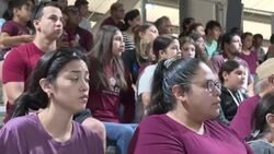 CLEAN : People attend prayer vigil in Uvalde, Texas, after elementary school shooting News Clip