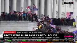 Protesters Storm U.S. Capitol as Pence Splits With Trump on Overturning Election News Clip