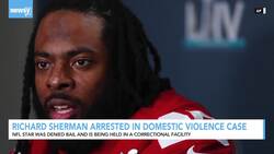 NFL Star Richard Sherman Booked On Domestic Violence Charge News Clip