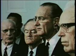 LBJ Resignation/ King Assassination/ Camp David/  Austrian Visit/ Civil Rights Bill News Clip