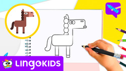 How to draw a Horse Instructional Video