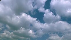 Soft Smooth Heavenly Clouds on Clear Sky in Sunny Day Stock Footage