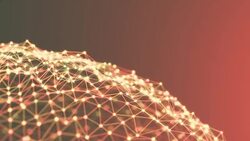 4K Abstract Network Landscape. Stock Footage