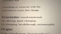 Transformative Definition Stock Footage