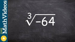 How to take the cube root of negative 64 using prime factorization, cuberoot(-64) Instructional Video
