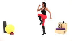 How to Do a Bounding Step Hop Plyometric Exercise Instructional Video