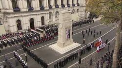 Boris Johnson and Keir Starmer lay wreaths on Remembrance Sunday News Clip