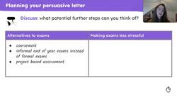Using modality, personification and active voice to write a persuasive letter Instructional Video