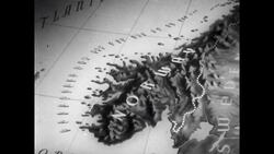 Nazi Warships Along Norwegian Coastline Stock Footage