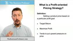 Profit Oriented Pricing Strategy Instructional Video