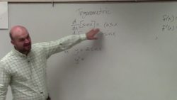 How to find the derivative of a function with sine Instructional Video