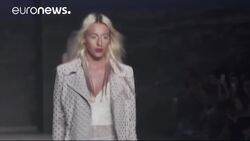 Travel inspired garments on the runway in Sao Paulo News Clip