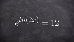 Solve an exponential equation using the properties of logs Instructional Video