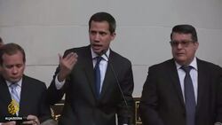 Venezuela opposition leader Guaido takes new oath amid standoff News Clip