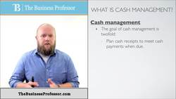 Cash Management - Financial Accounting Instructional Video