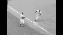 1952 World Series game 5: Johnny Mize hits 3-run homer at Yankee Stadium; Dodgers win News Clip