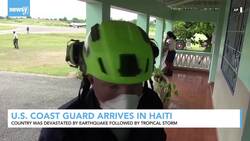 U.S. Coast Guard Arrives In Haiti To Help News Clip