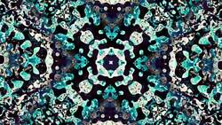 Moving abstract retro ornament. Stock Footage