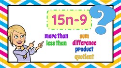 Writing Word Phrases for Algebraic Expressions | 6.EE.A.2 Instructional Video