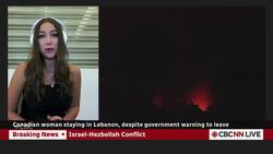 Canadian in Lebanon decides to stay, help people without shelter News Clip
