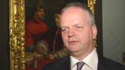 Virus fears overshadow Rome's mega Raphael art show +RE-SENDING SHOTLIST TO CLARIFY NAME AND TRANSLATION + News Clip