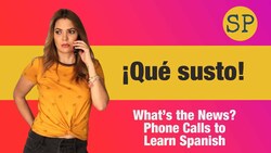 Learn Spanish Phone Conversation | ¡Qué susto! | Spanish Playground Instructional Video