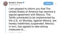 Agreement reached to hold off Mexico tariffs Instructional Video