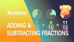 Adding and Subtracting Fractions | Numbers| Maths Instructional Video