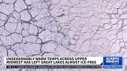 Warm temperatures have left Great Lakes almost ice-free News Clip