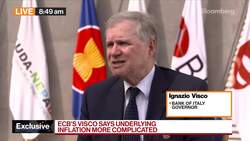 Bank of Italy's Visco on Inflation, ECB Policy, Economy News Clip