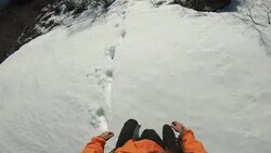 POV point of view mountain hiking in Norway Stock Footage