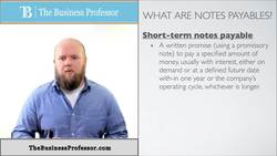 Accounting for Current Liabilities (Notes Payable) - Financial Accounting Instructional Video