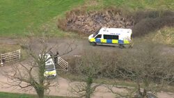 Aerial shots of police searching for Sarah Everard News Clip