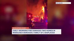 About 70 firefighters help put out fire that damaged 2 Middlesex homes News Clip