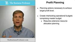 Profit Planning Instructional Video