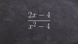Factoring with the difference of two squares to simplify a rational expression Instructional Video