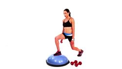How to Do a Basic Bosu Ball Lunge Instructional Video