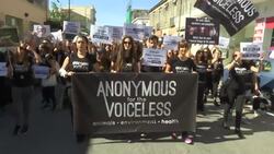 Hundreds of animals rights activists march through central Athens Instructional Video