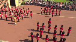 Happy birtday performed during Changing of the Guards on Queen Elizabeth's II 96th birthday News Clip