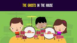 Ghosts in the House Song for Kids | Halloween Action Songs for Children | The Kiboomers Instructional Video