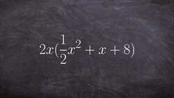 How to Multiply a Monomial by a Trinomial Using Distributive Property Instructional Video