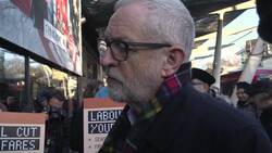 Jeremy Corbyn on rail fares and terrorism sentences on the campaign trail in London News Clip