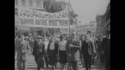 Egyptians put on a silent anti-British demonstration in Cairo, Egypt News Clip