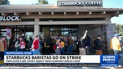 Starbucks baristas go on strike over new dress code News Clip