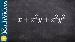 How to factor the GCF from a trinomial Instructional Video
